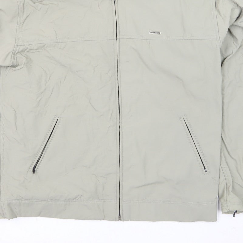 Lambretta Men's Beige L Basic Jacket Full Zip Stand-Up Collar