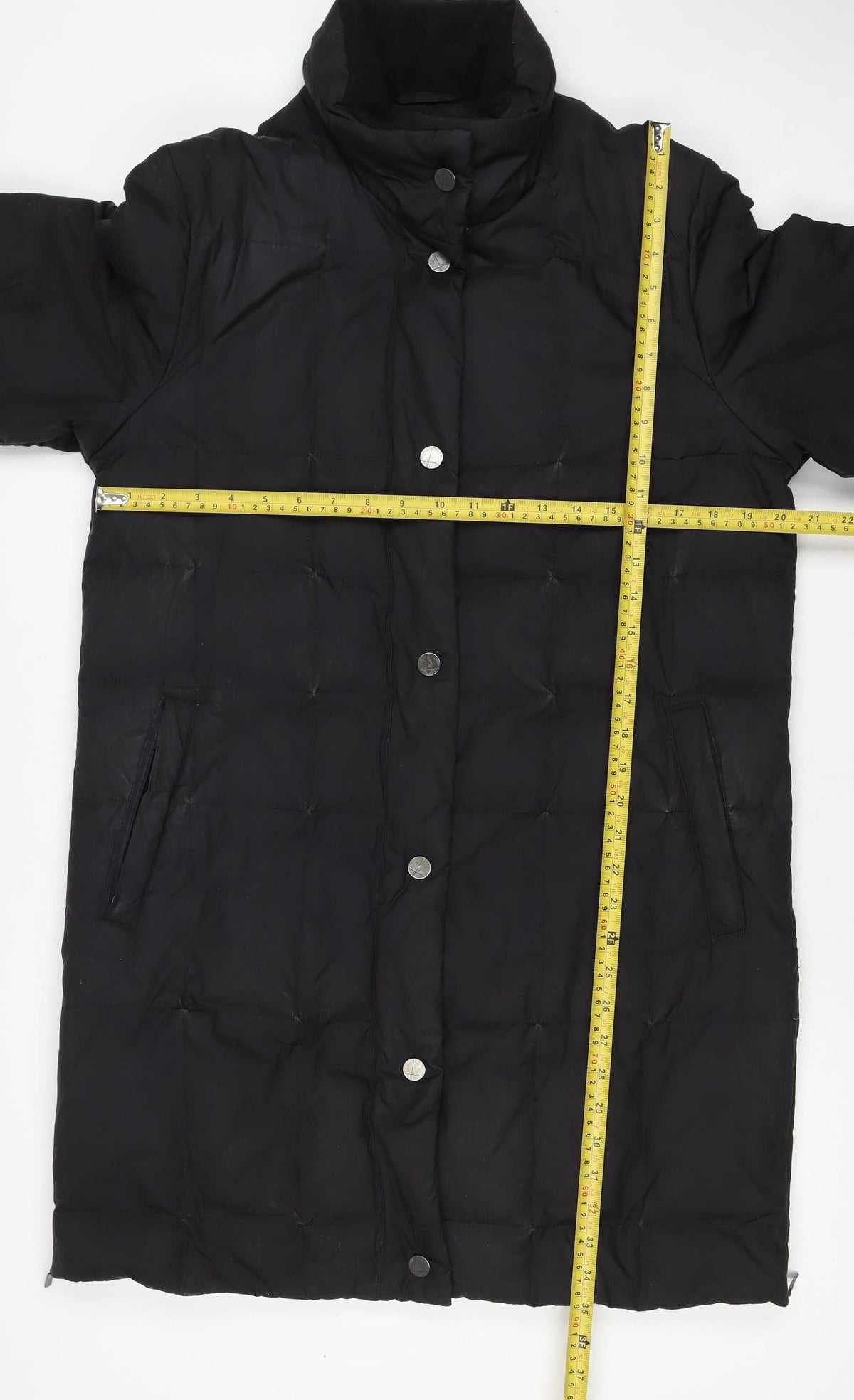 Sixth Sense Women Black UK 10 Mid-Length Quilted Puffer Jacket
