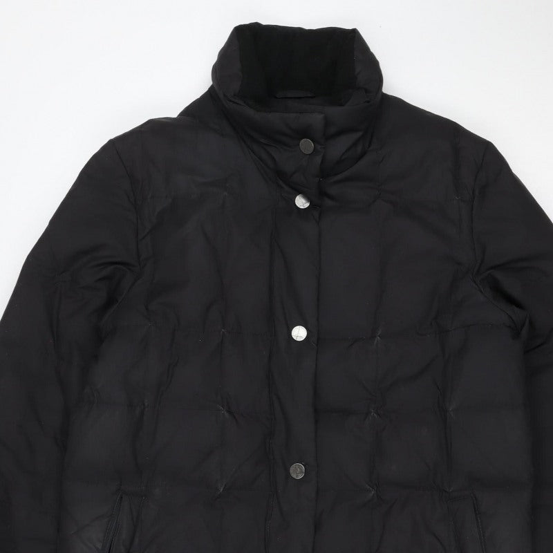 Sixth Sense Women Black UK 10 Mid-Length Quilted Puffer Jacket