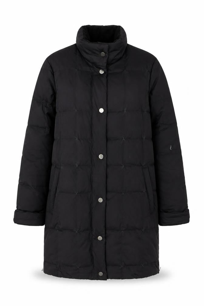 Sixth Sense Women Black UK 10 Mid-Length Quilted Puffer Jacket