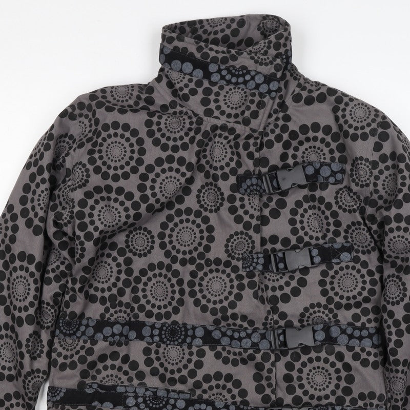 Little Kathmandu Women’s Grey Geometric Ski Jacket Size S Buckle