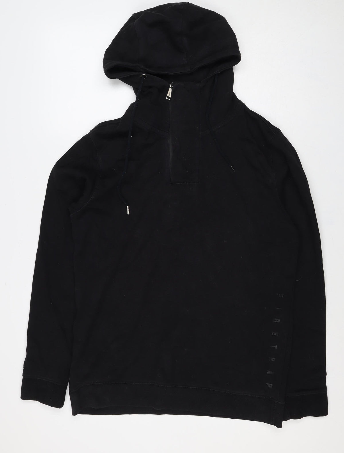 Firetrap Men's Black L Pullover Hoodie Drawstring Pocket Logo