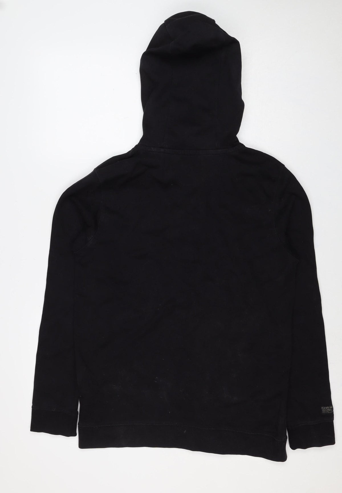 Firetrap Men's Black L Pullover Hoodie Drawstring Pocket Logo
