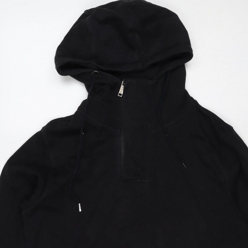 Firetrap Men's Black L Pullover Hoodie Drawstring Pocket Logo