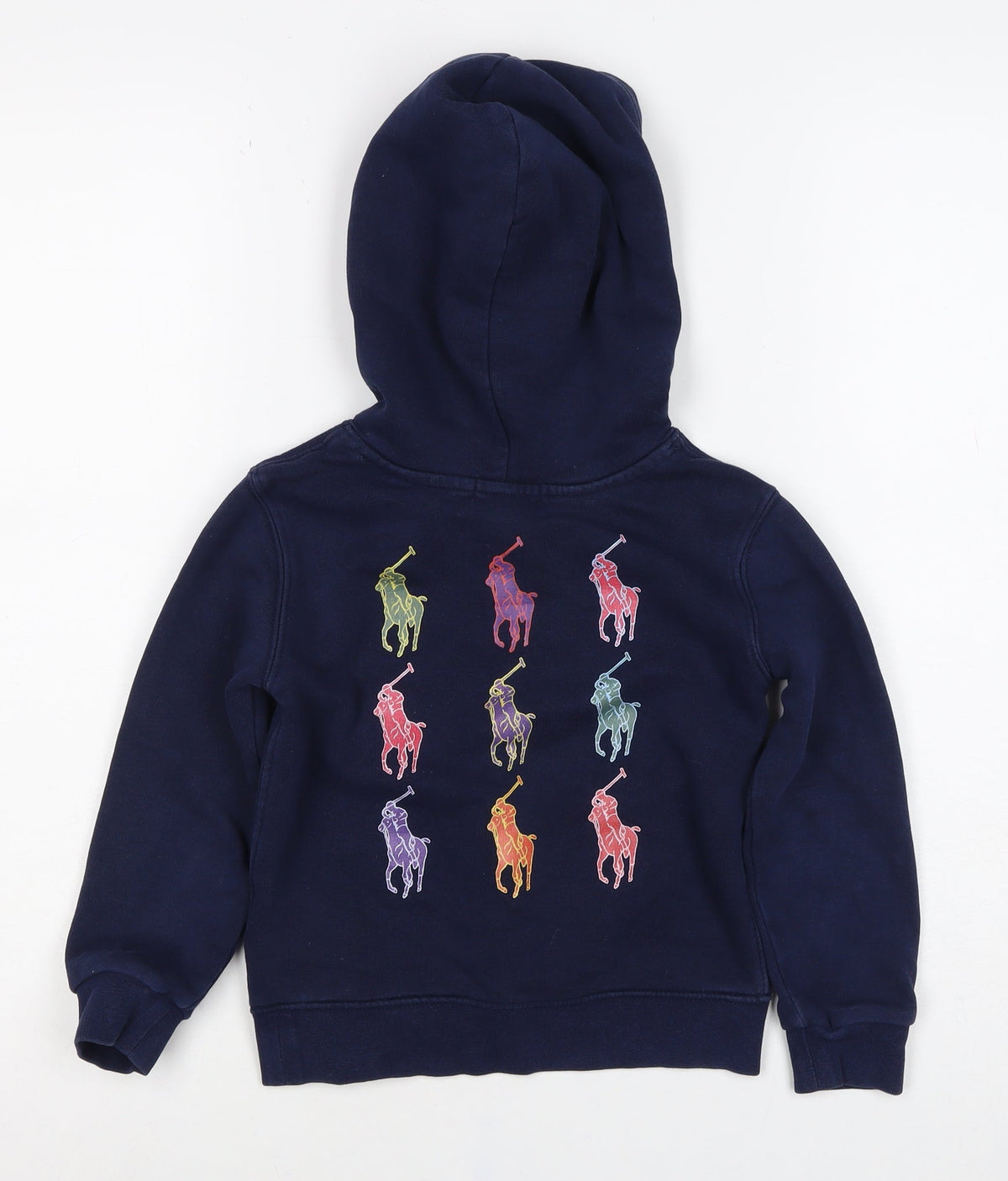 Ralph Lauren Boys Blue 4 Years Pullover Hoodie Embroidered Logo