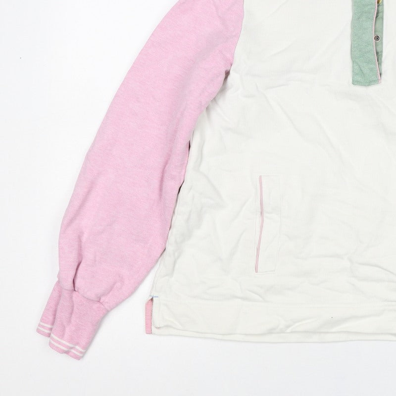 Joules Women’s UK 10 Multicoloured Colourblock Henley Sweatshirt