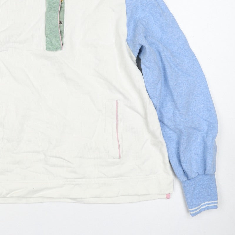 Joules Women’s UK 10 Multicoloured Colourblock Henley Sweatshirt