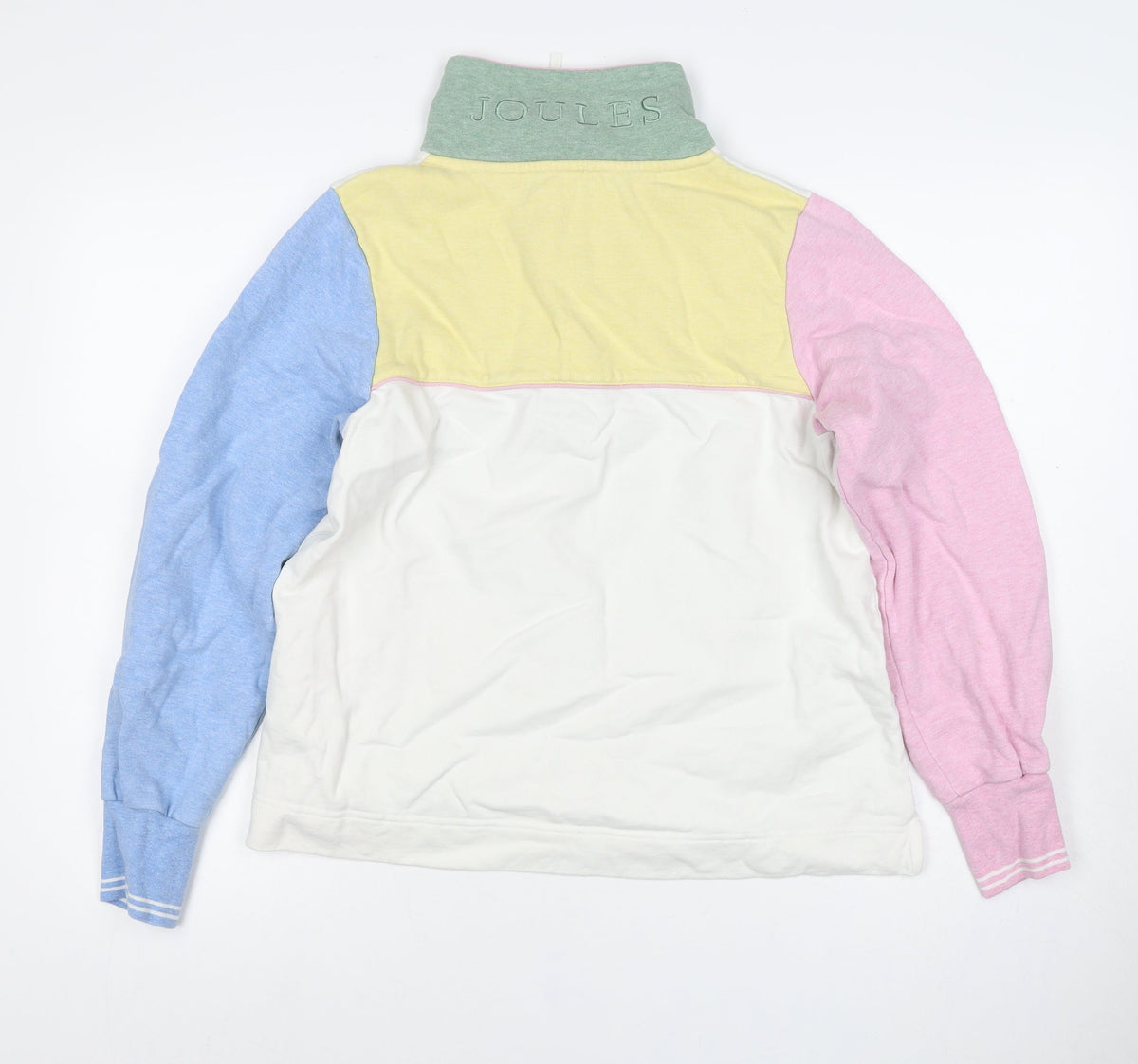 Joules Women’s UK 10 Multicoloured Colourblock Henley Sweatshirt