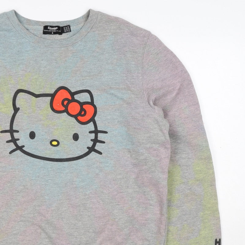 Sanrio Women’s Grey UK 8 Hello Kitty Graphic Pullover Sweatshirt