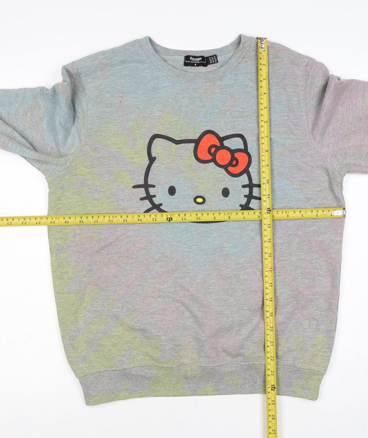 Sanrio Women’s Grey UK 8 Hello Kitty Graphic Pullover Sweatshirt