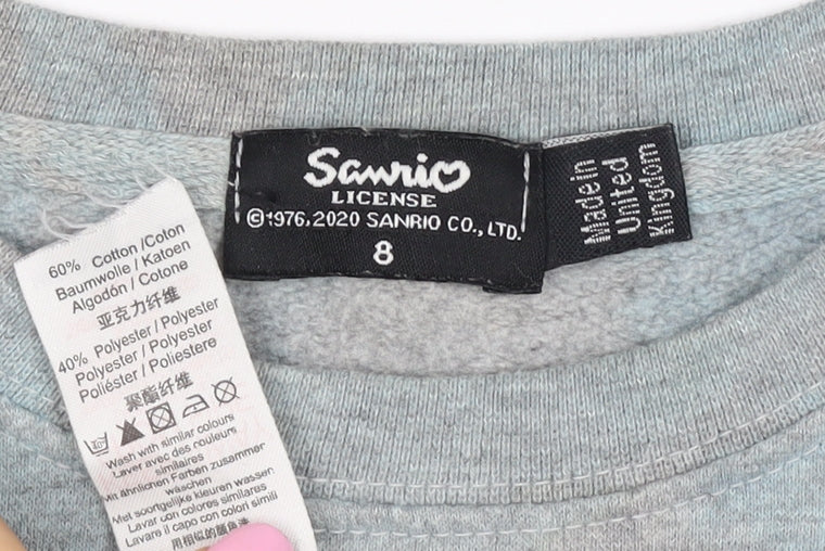 Sanrio Women’s Grey UK 8 Hello Kitty Graphic Pullover Sweatshirt