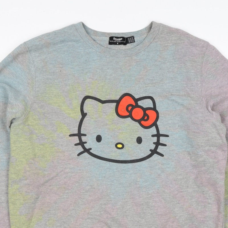 Sanrio Women’s Grey UK 8 Hello Kitty Graphic Pullover Sweatshirt