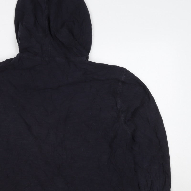 Gap Women’s Navy L Full Zip Hooded Cotton Sweatshirt Jacket