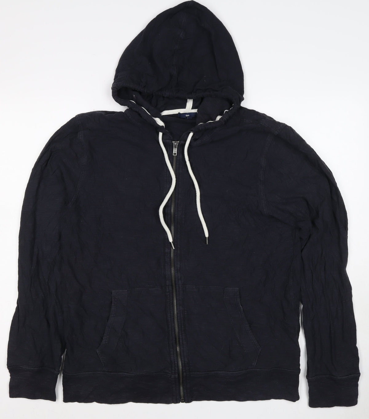 Gap Women’s Navy L Full Zip Hooded Cotton Sweatshirt Jacket