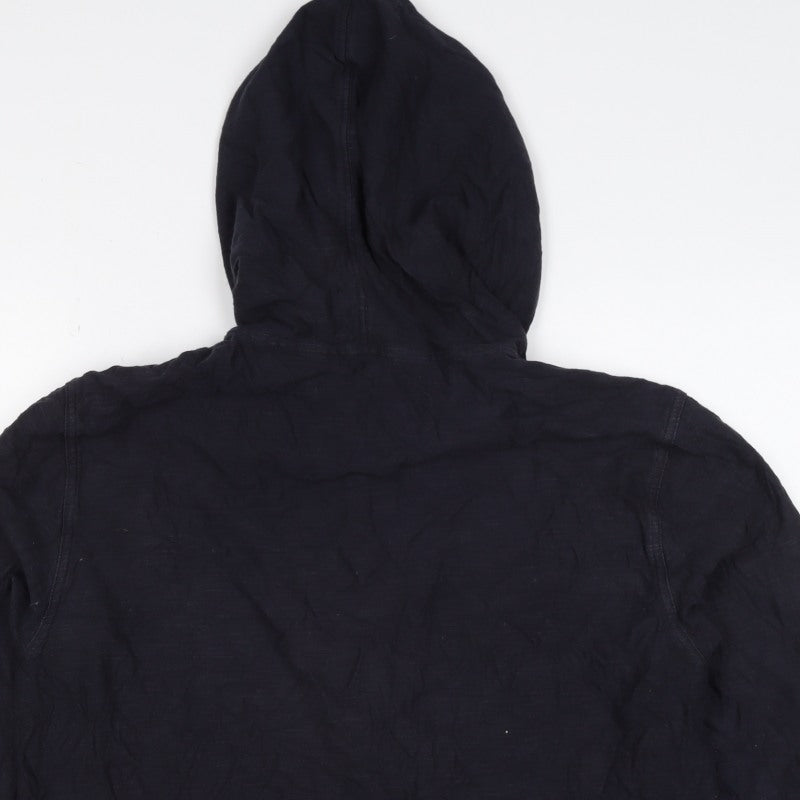 Gap Women’s Navy L Full Zip Hooded Cotton Sweatshirt Jacket