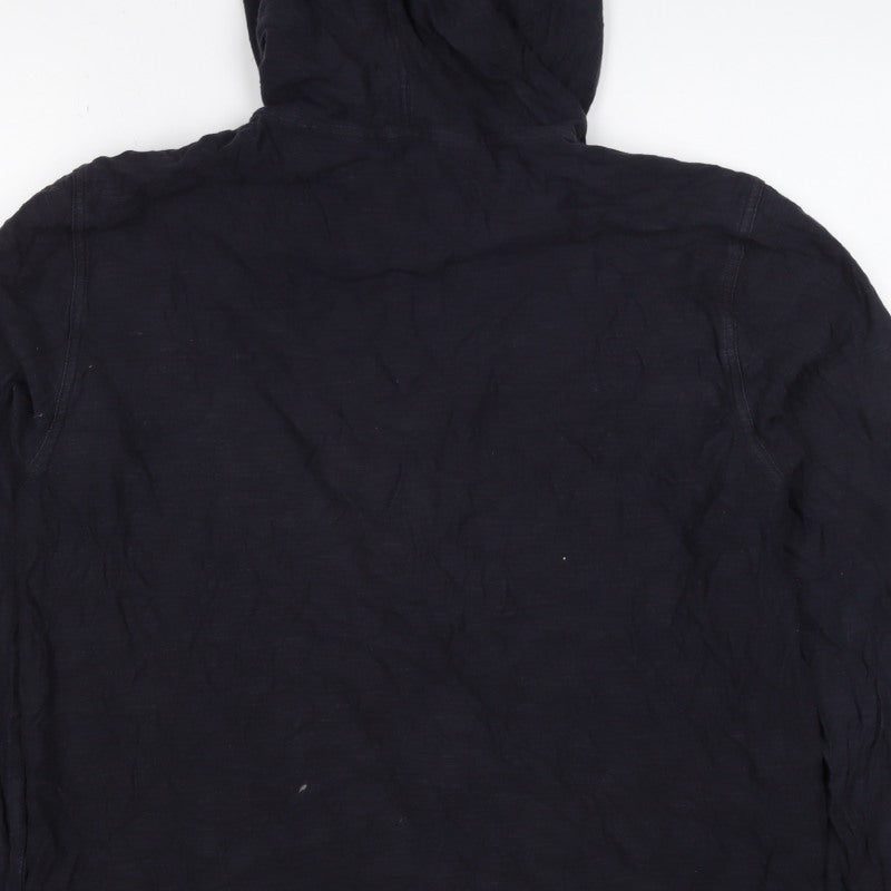 Gap Women’s Navy L Full Zip Hooded Cotton Sweatshirt Jacket