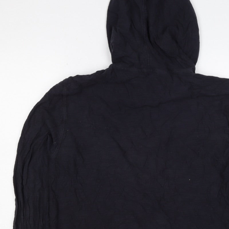 Gap Women’s Navy L Full Zip Hooded Cotton Sweatshirt Jacket
