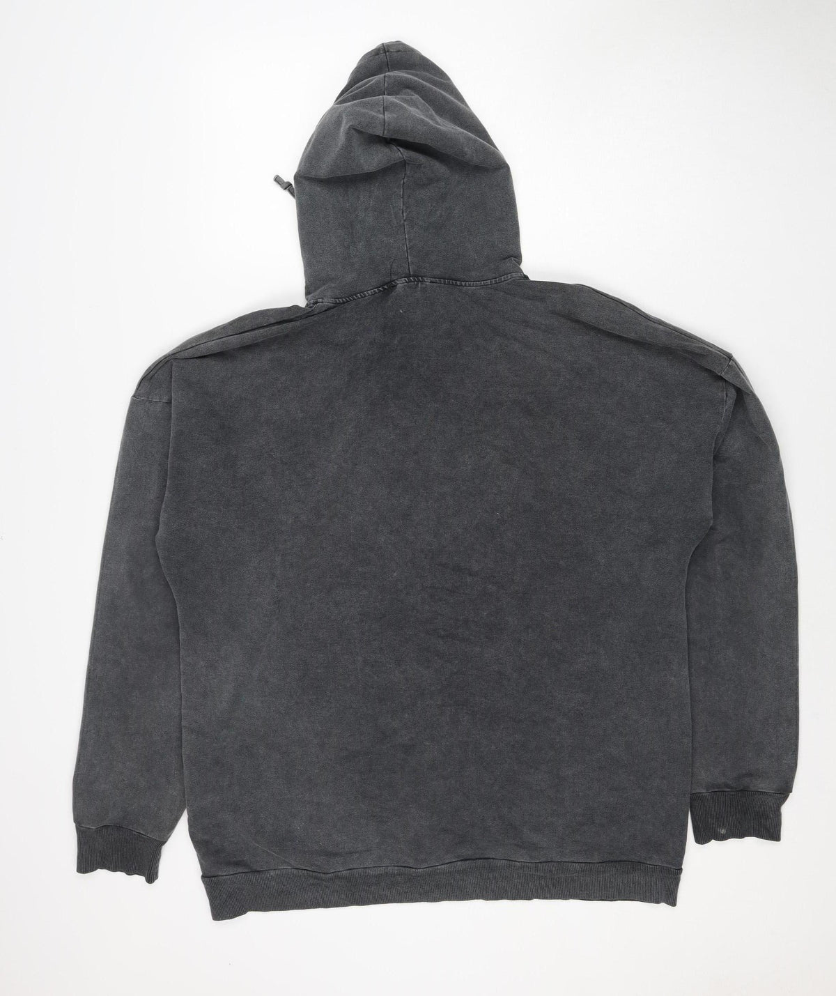 Nasty Gal Women’s Grey Hooded Pullover Sweatshirt Size L