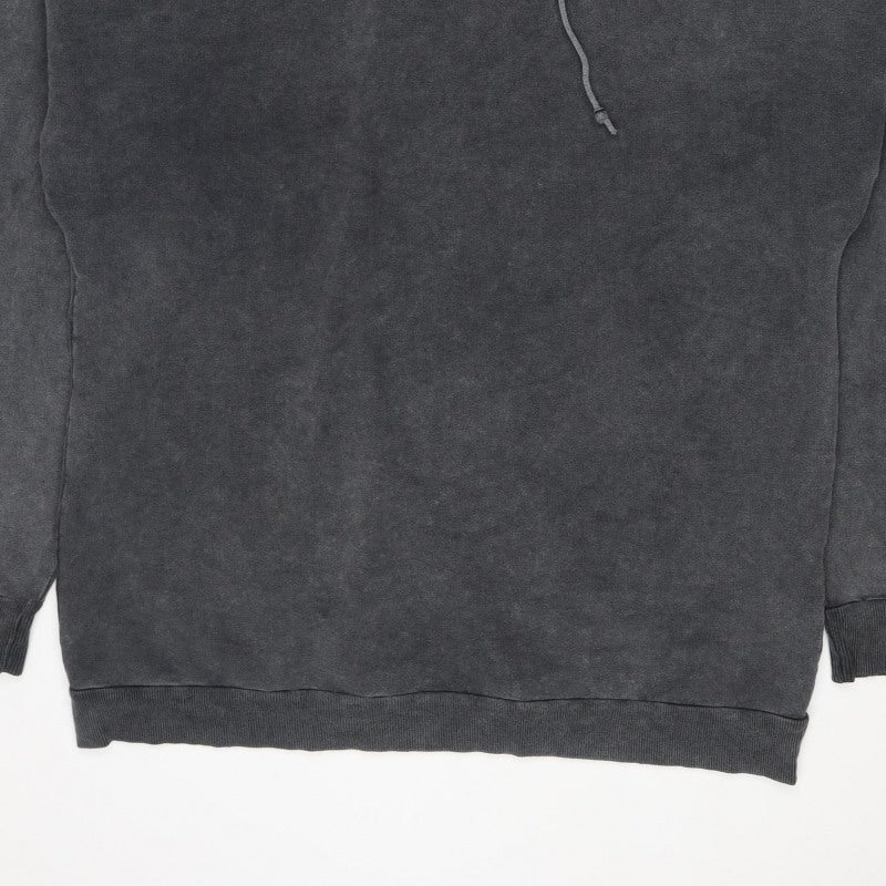 Nasty Gal Women’s Grey Hooded Pullover Sweatshirt Size L