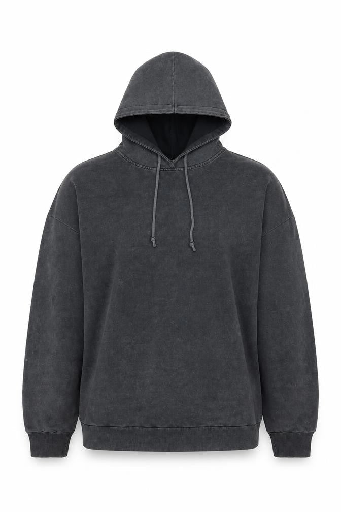 Nasty Gal Women’s Grey Hooded Pullover Sweatshirt Size L