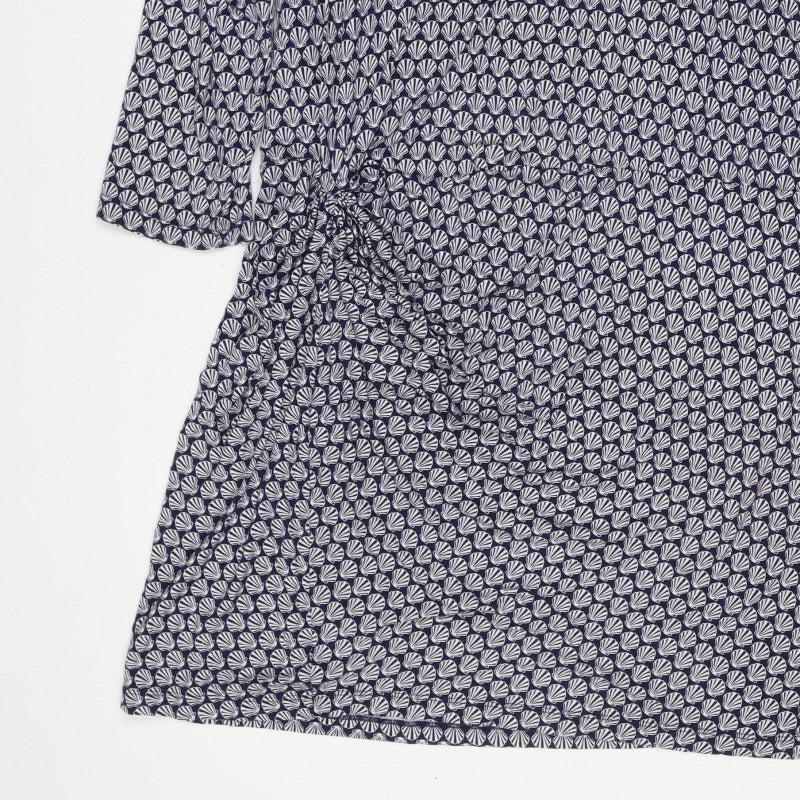 Joules Women’s Blue Shell Print Knee Length Shift Dress UK 18