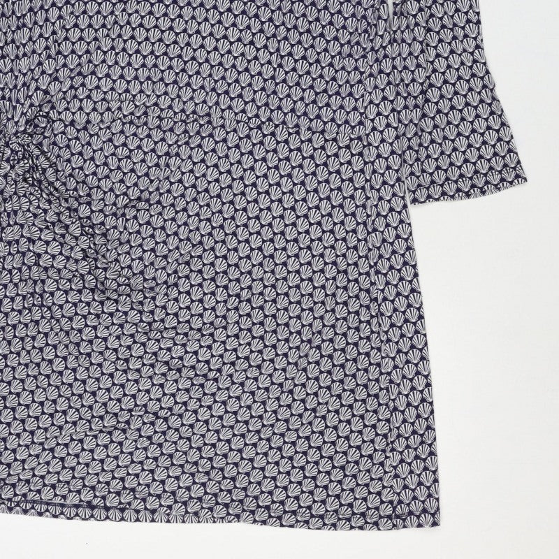 Joules Women’s Blue Shell Print Knee Length Shift Dress UK 18