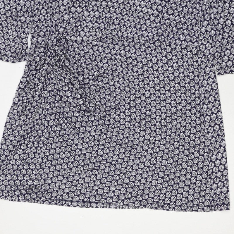 Joules Women’s Blue Shell Print Knee Length Shift Dress UK 18