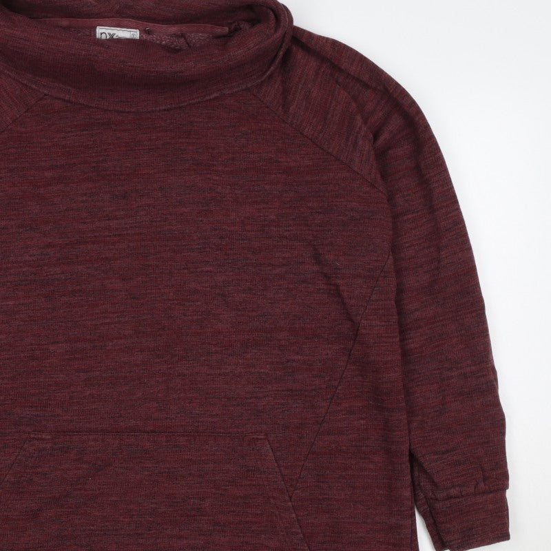 Next Women’s Red UK 20 Pullover Hoodie Cowl Neck Kangaroo Pocket