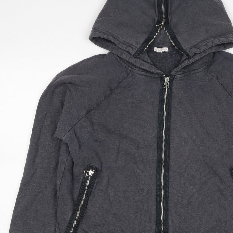Gap Women’s Black L Full Zip Hooded Sweatshirt Zip Pockets