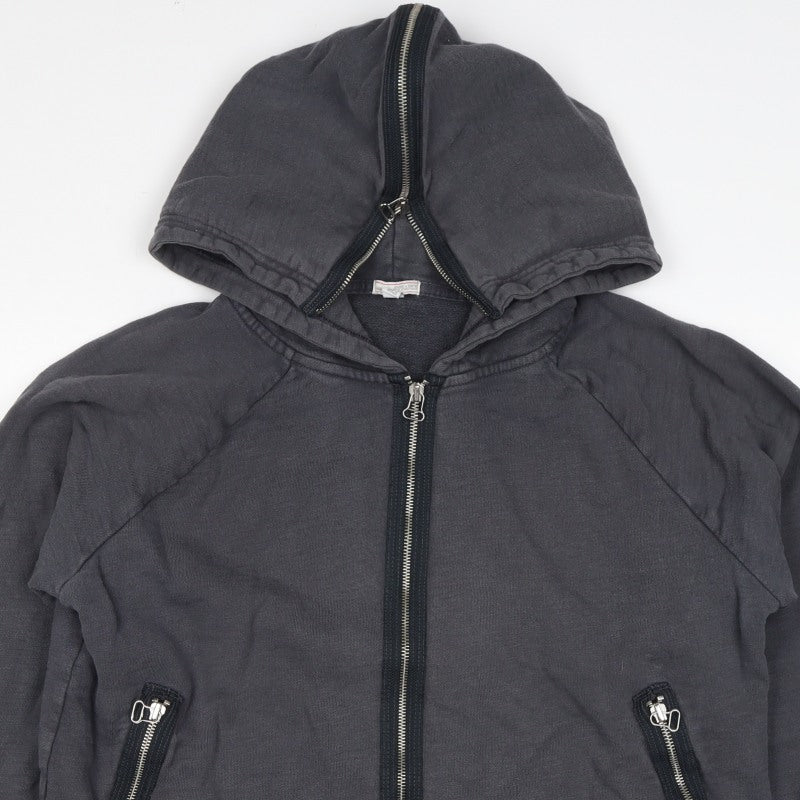 Gap Women’s Black L Full Zip Hooded Sweatshirt Zip Pockets