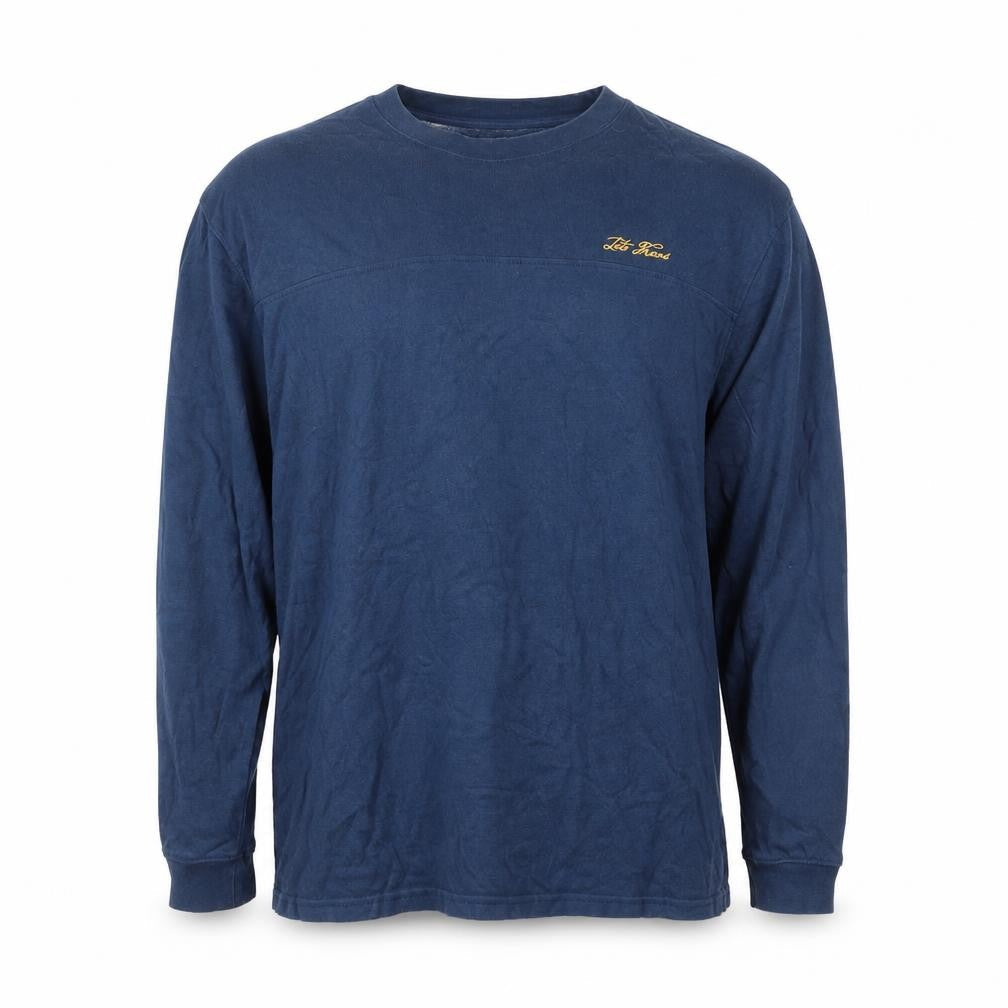 Leto Jeans Men’s Blue M Crew Neck Logo Pullover Sweatshirt
