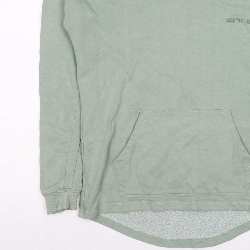 Animal Women’s Green UK 6 Pullover Hoodie Logo Pocket Long Sleeve