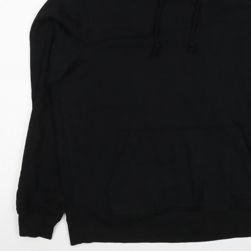 Brave Soul Men’s Black L Pullover Hoodie Drawstring Pocket
