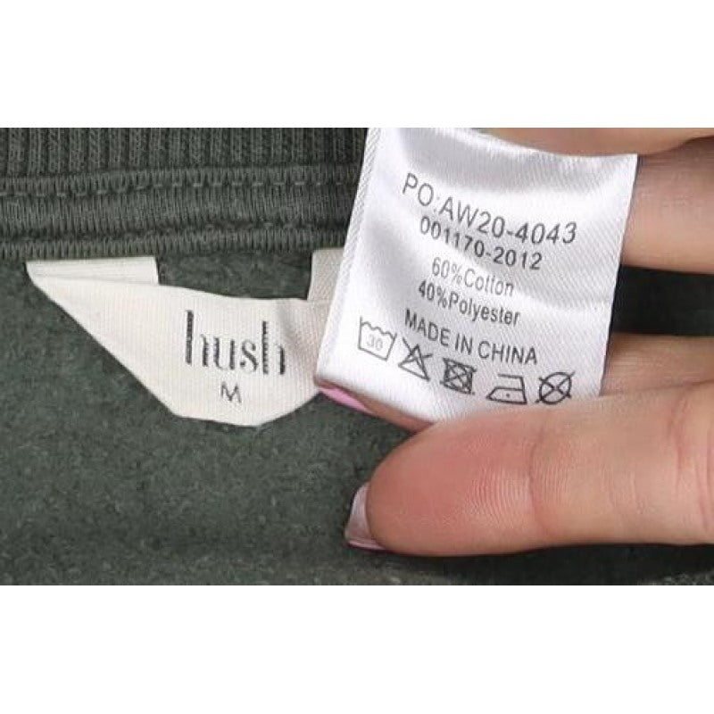 Just Men’s Green M Crew Neck Pullover Sweatshirt Cotton Blend