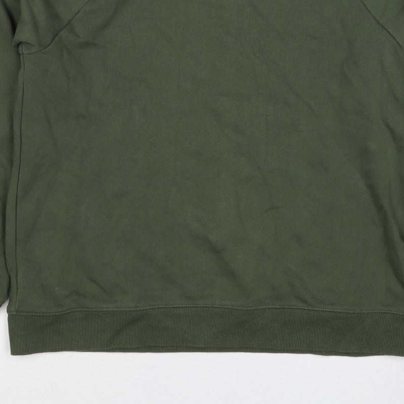 Just Men’s Green M Crew Neck Pullover Sweatshirt Cotton Blend