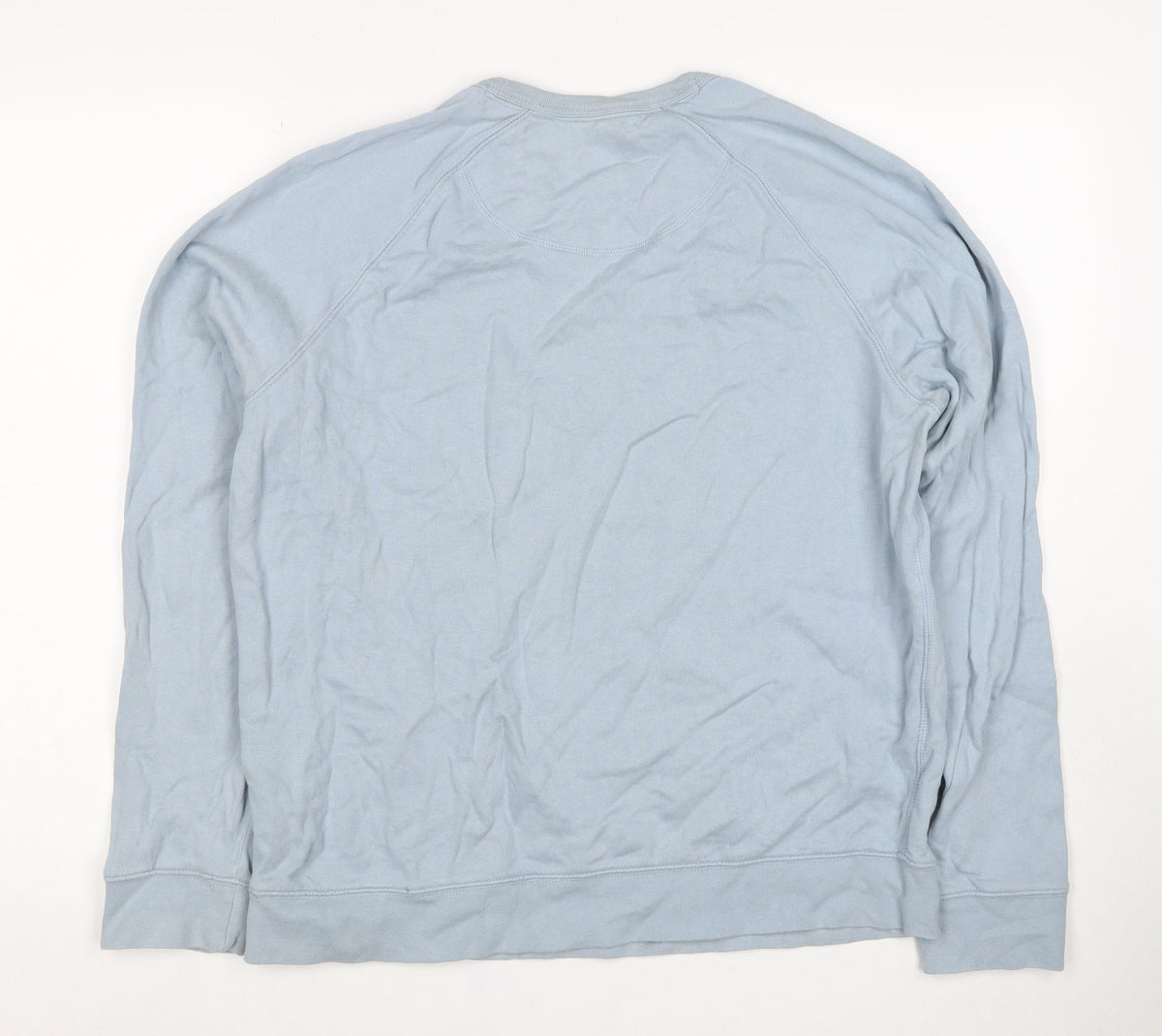 FatFace Men’s Blue S Graphic Logo Crew Neck Pullover Sweatshirt