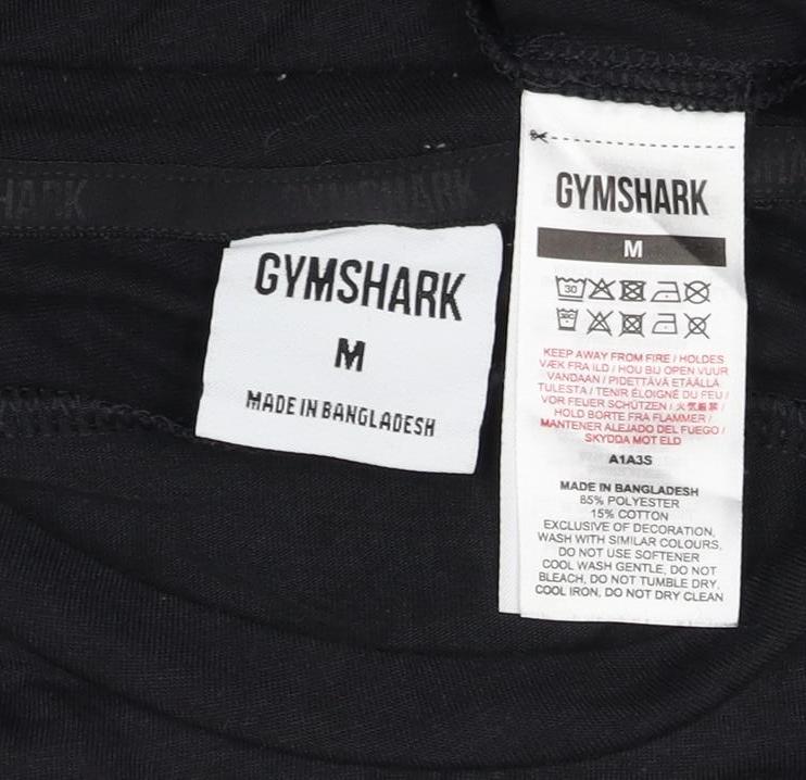 Gymshark Men’s Black M Athletic Long Sleeve Crew Neck T-Shirt