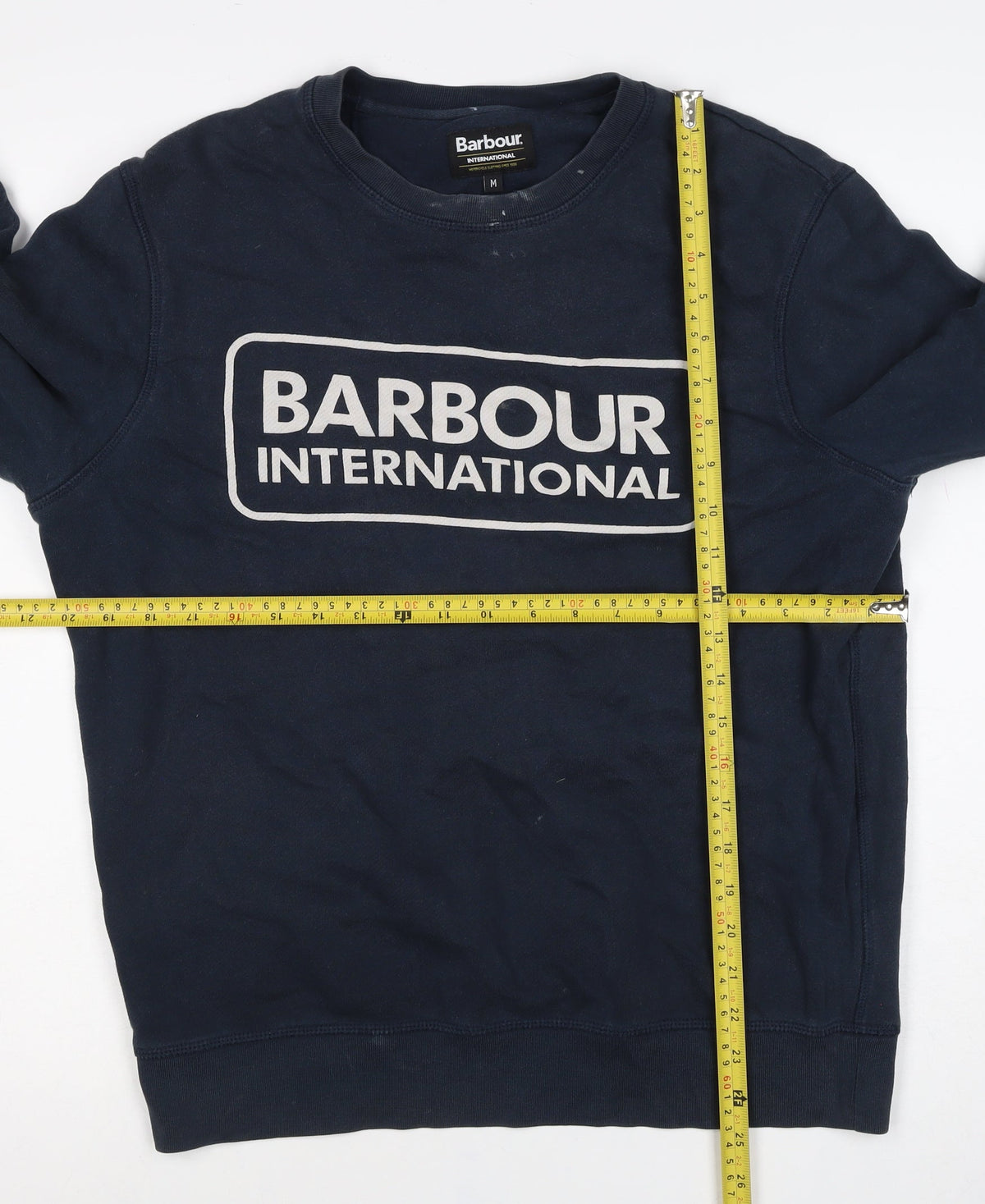 Barbour International Men’s Blue M Crew Neck Logo Graphic Sweatshirt