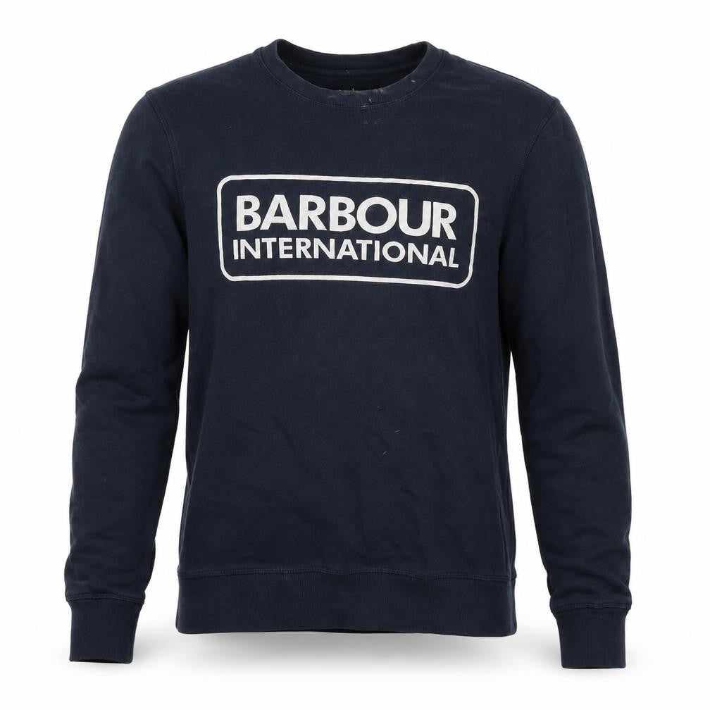 Barbour International Men’s Blue M Crew Neck Logo Graphic Sweatshirt