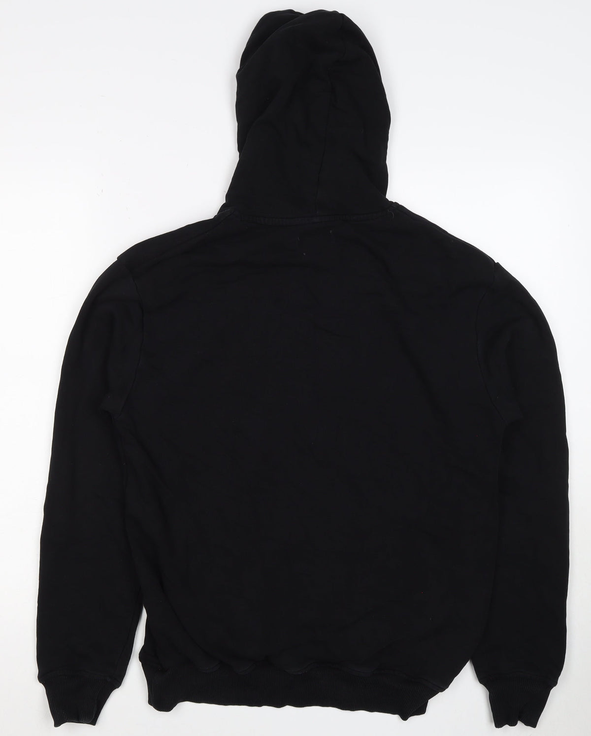 Lee Cooper Men’s Black M Pullover Graphic Logo Hooded Hoodie