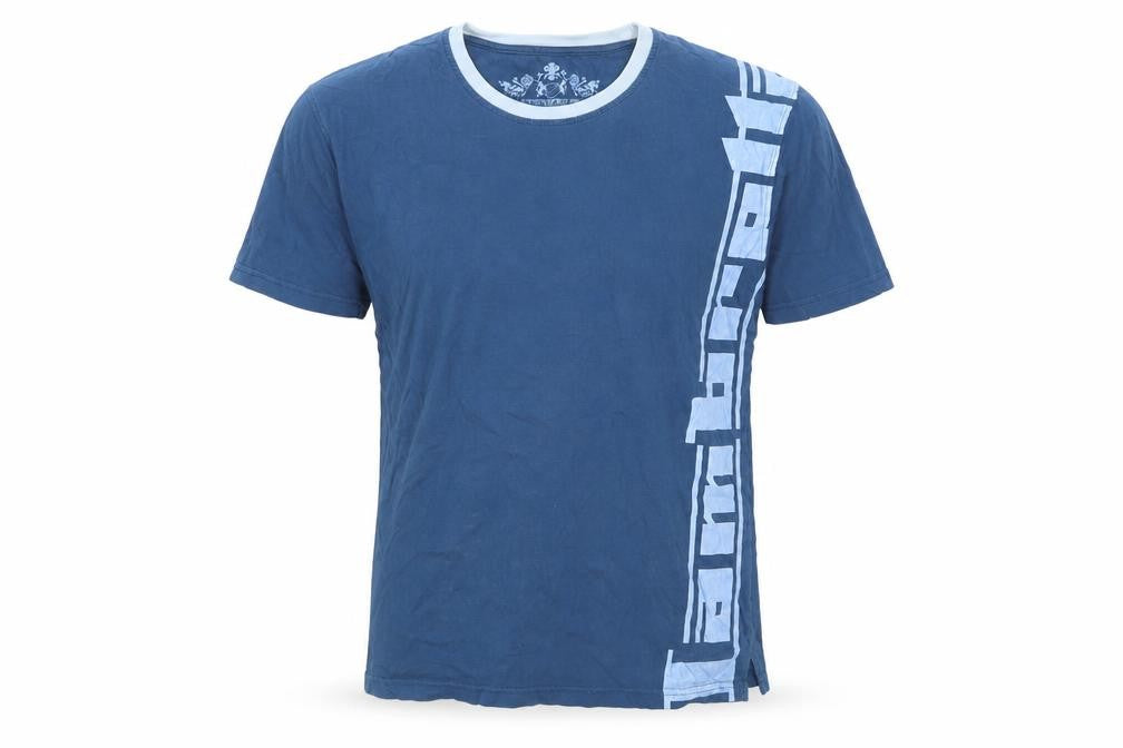 Firetrap Men’s Blue Medium Graphic Print Crew Neck Short Sleeve T-Shirt