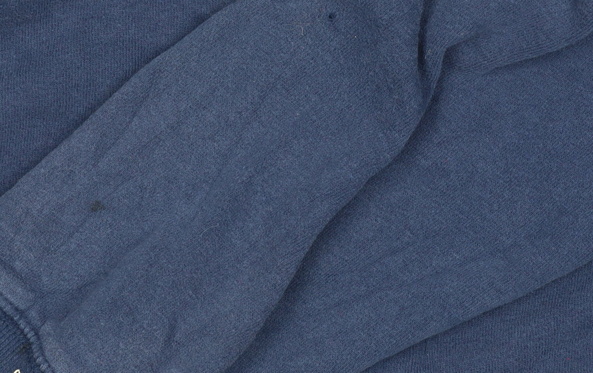 Mantaray Boys Blue 11-12 Years Pullover Hooded Henley Sweatshirt