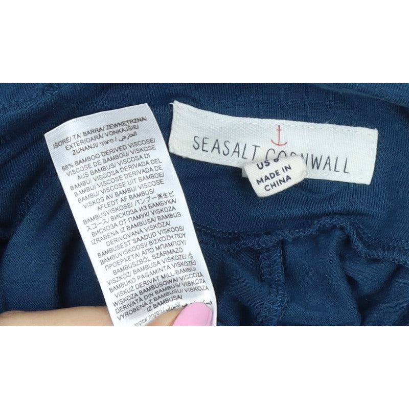 Seasalt Cornwall Women’s Blue UK 12 Drawstring Jogger Trousers