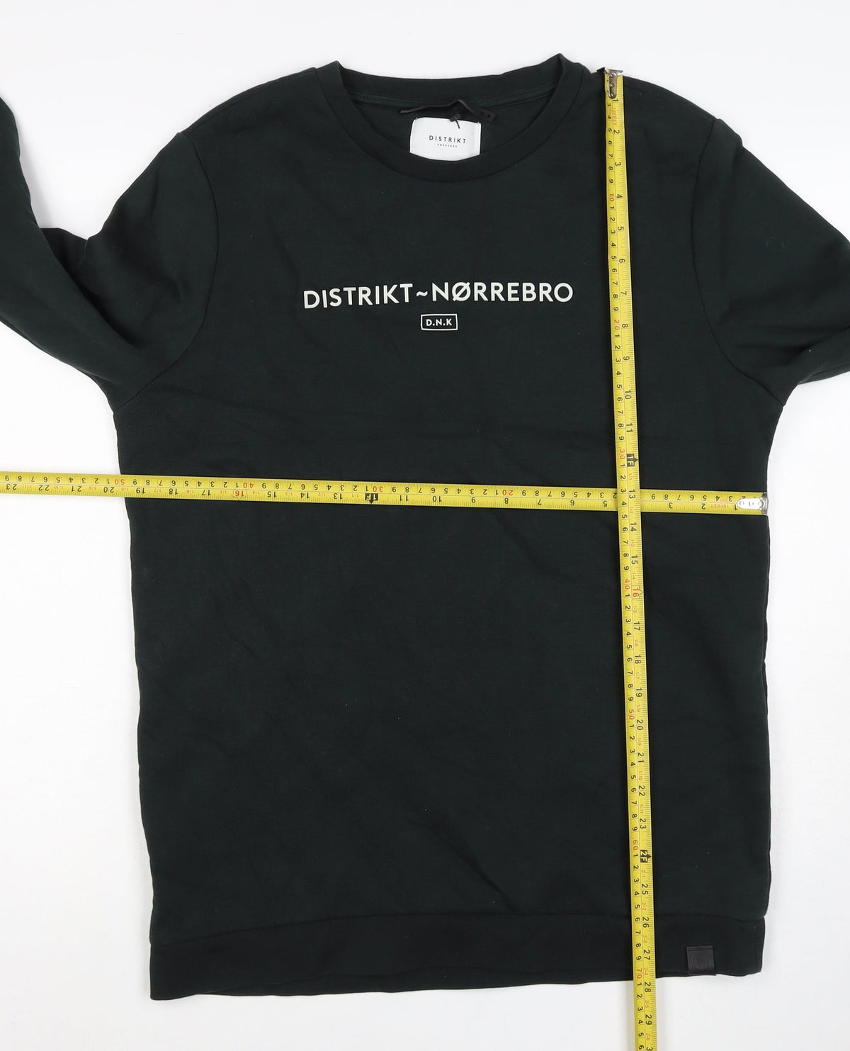 Distrikt Nørrebro Men’s Black L Graphic Logo Crew Neck Sweatshirt