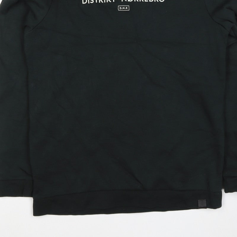 Distrikt Nørrebro Men’s Black L Graphic Logo Crew Neck Sweatshirt
