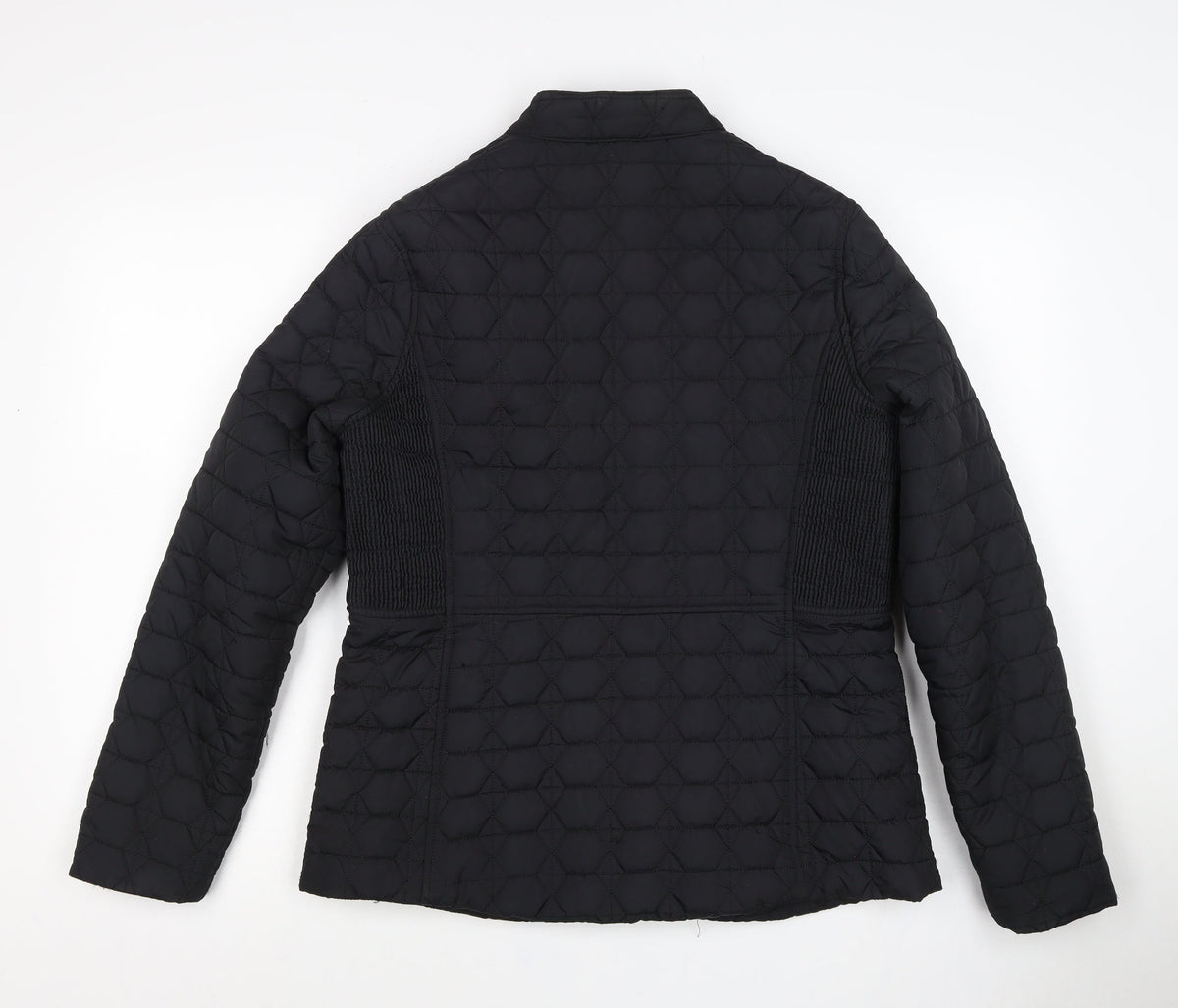Tu Women's Black UK 14 Quilted Puffer Jacket Zip Pockets