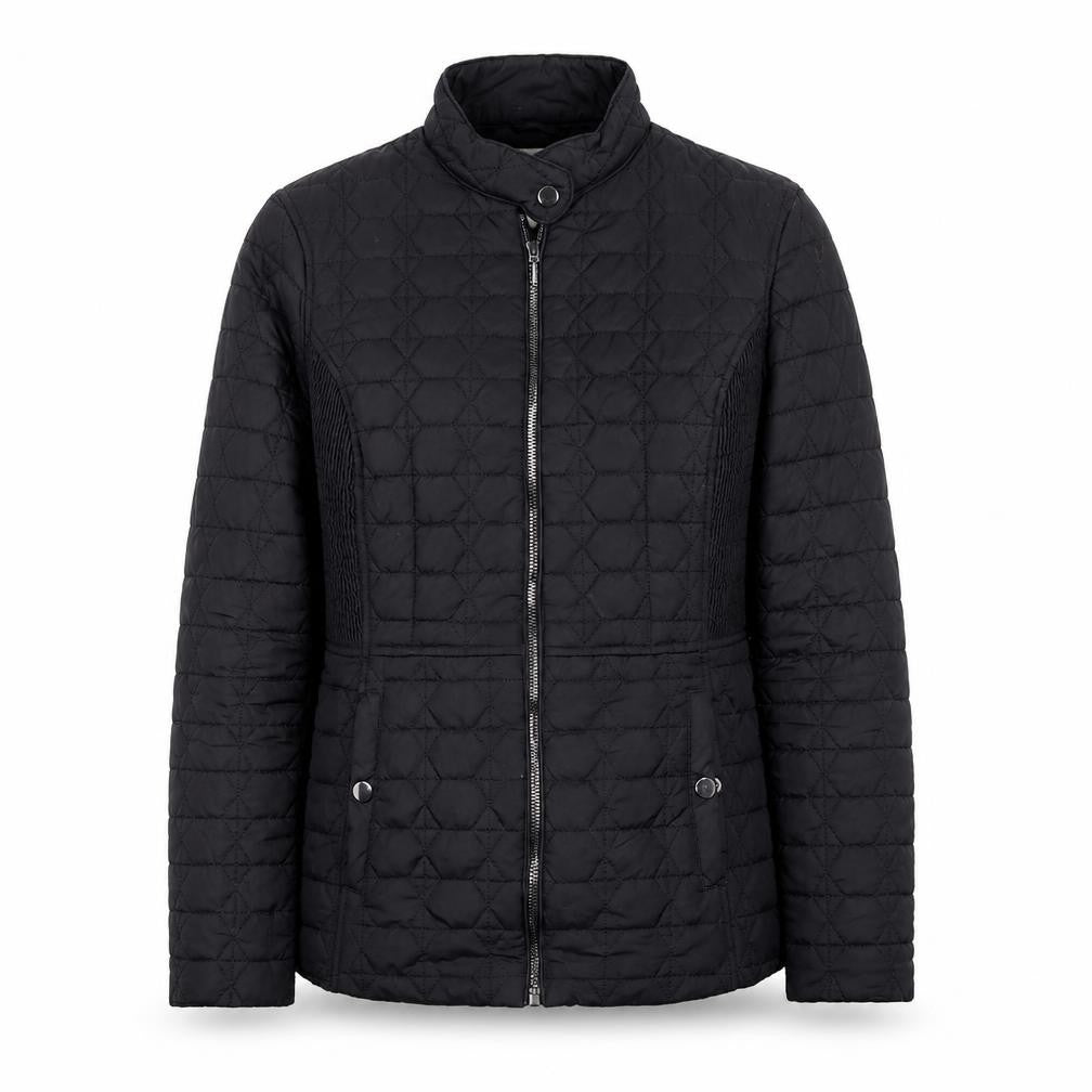 Tu Women's Black UK 14 Quilted Puffer Jacket Zip Pockets