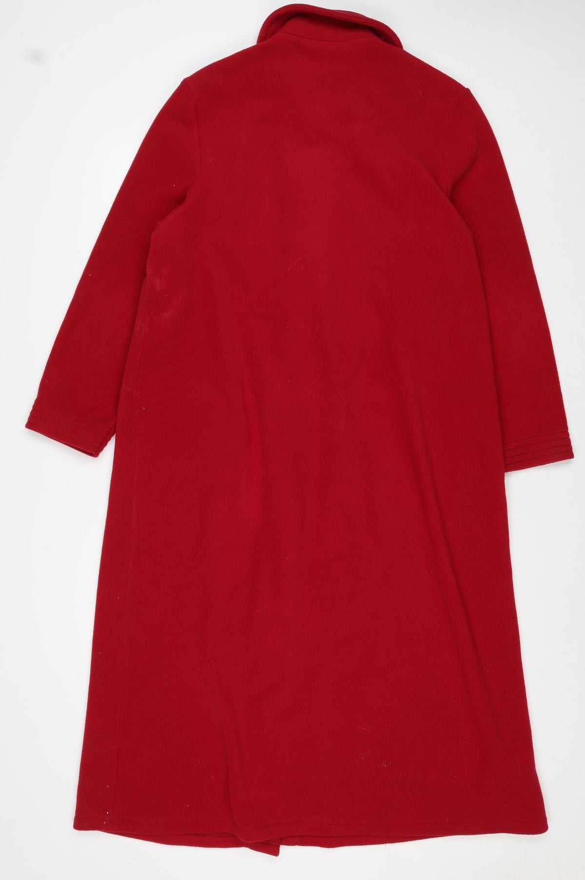 M&S Women’s Red UK 12-14 Long Pea Coat Double-Breasted