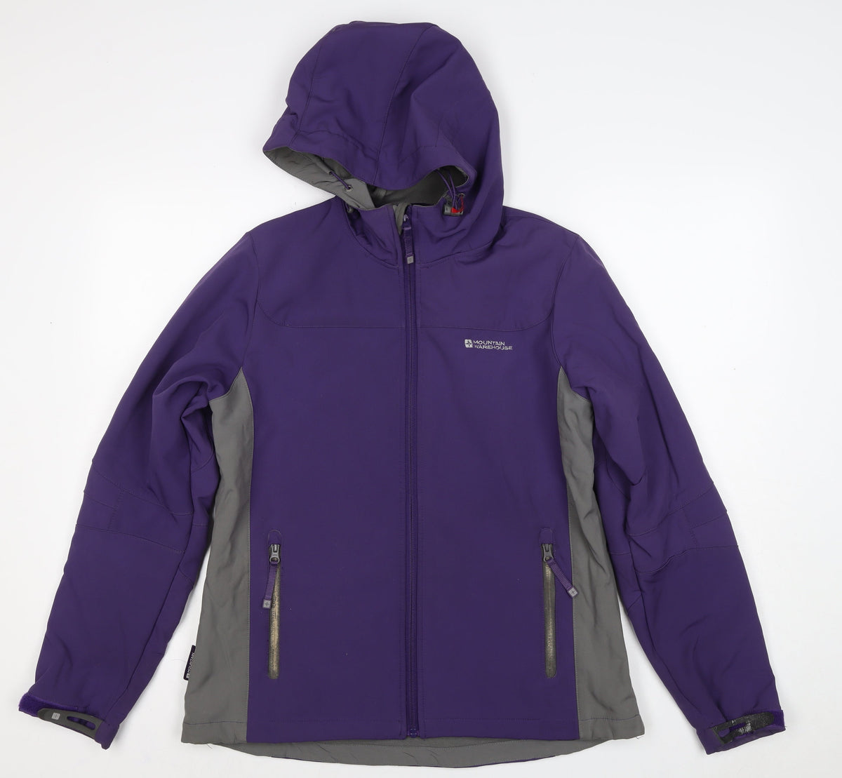 Mountain Warehouse Women’s Purple Grey Ski Jacket Size 14 Hooded