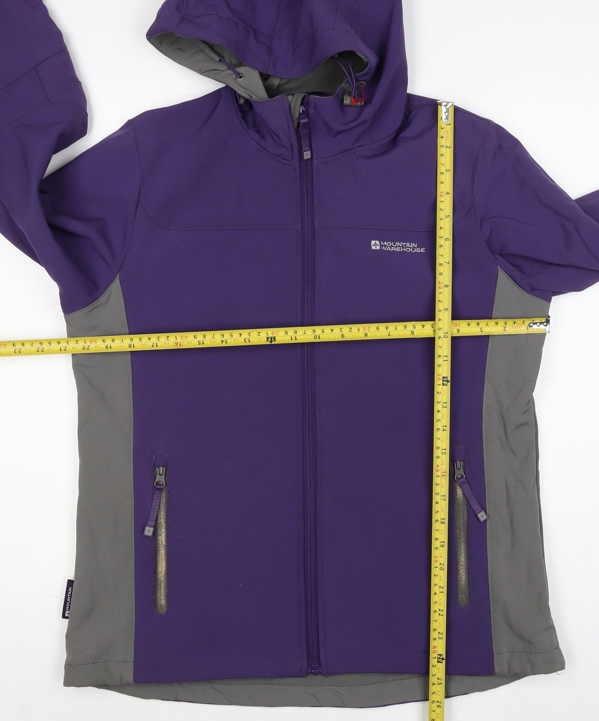Mountain Warehouse Women’s Purple Grey Ski Jacket Size 14 Hooded